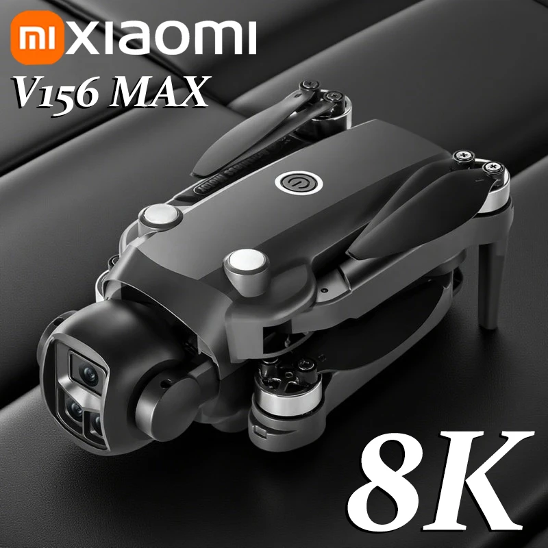 Xiaomi V156 MAX Drohne 8K Luft HD Dual Kamera Intelligente Hindernisvermeidung Bürstenlose Leistung 5G WIFI GPS Bildschirm RC Spielzeug Drohne