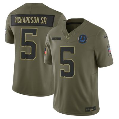 Indianapolis Colts Nike 2025 Salute To Service Trikot - Anthony Richardson - Herren Image