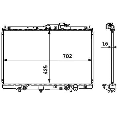 Mahle Kühler, Motorkühlung [Hersteller-Nr. CR547000S] für Honda Image