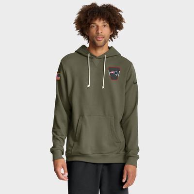 New England Patriots Nike 2025 Salute To Service Dominant Force Dri-FIT Hoodie - Herren Image