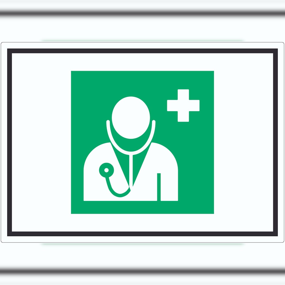 HB-Druck Arzt Symbol Aufkleber A7 (74x105mm) Image