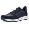 Slip-On Sneaker ARA "OSAKA", Damen, Gr. 2,5, blau (dunkelblau), Veloursleder, Glattleder, unifarben, sportlich, Schuhe, Keilsneaker, Schnürschuh mit Easy2Go-Einschlupf