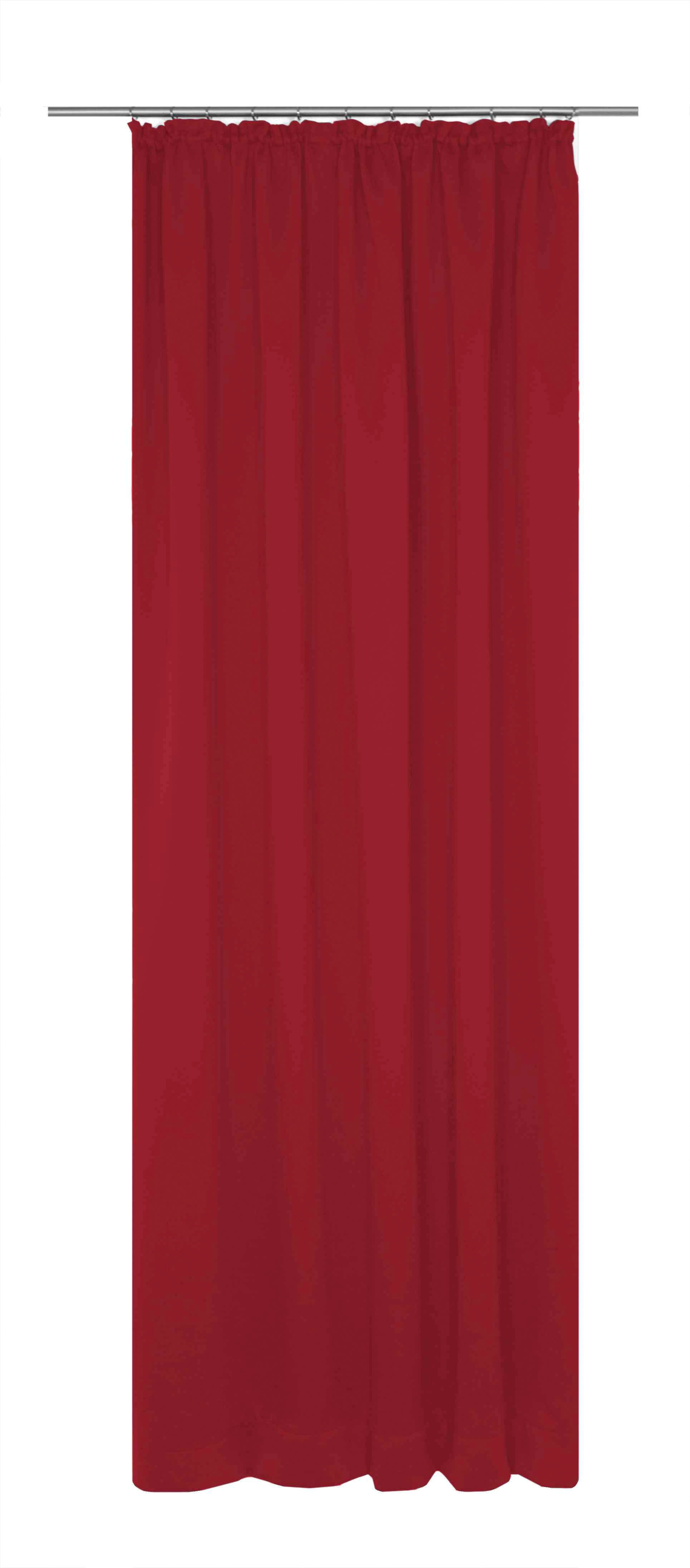 Vorhang WIRTH "Dim out", rot, B:142cm H:225cm, Polyester, Gardinen, nach Maß Image