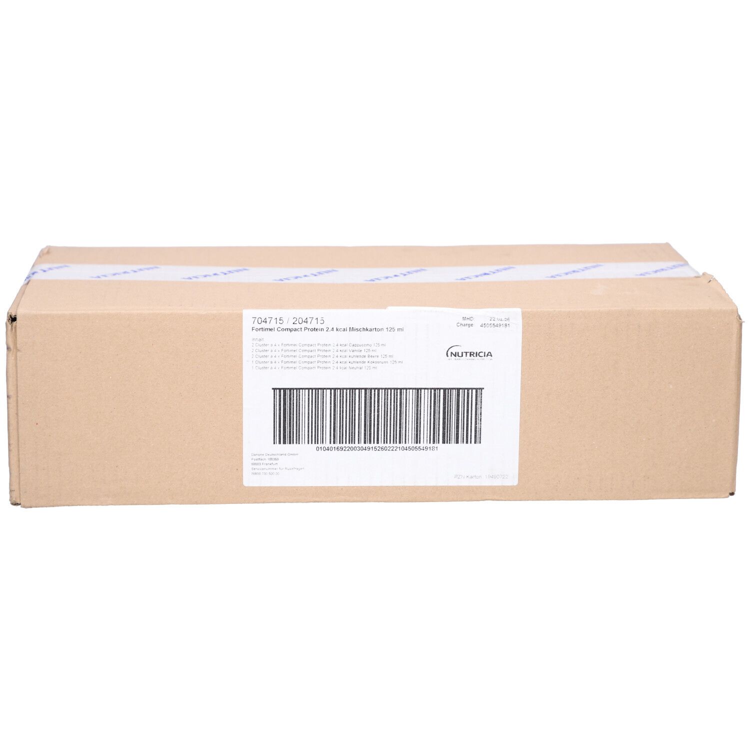 Fortimel Compact Protein 2.4 kcal Mischkarton 8x4x125 ml Flüssigkeit Image