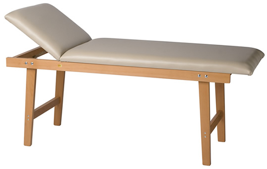 Lettino Medical - legno massello di faggio - Crema