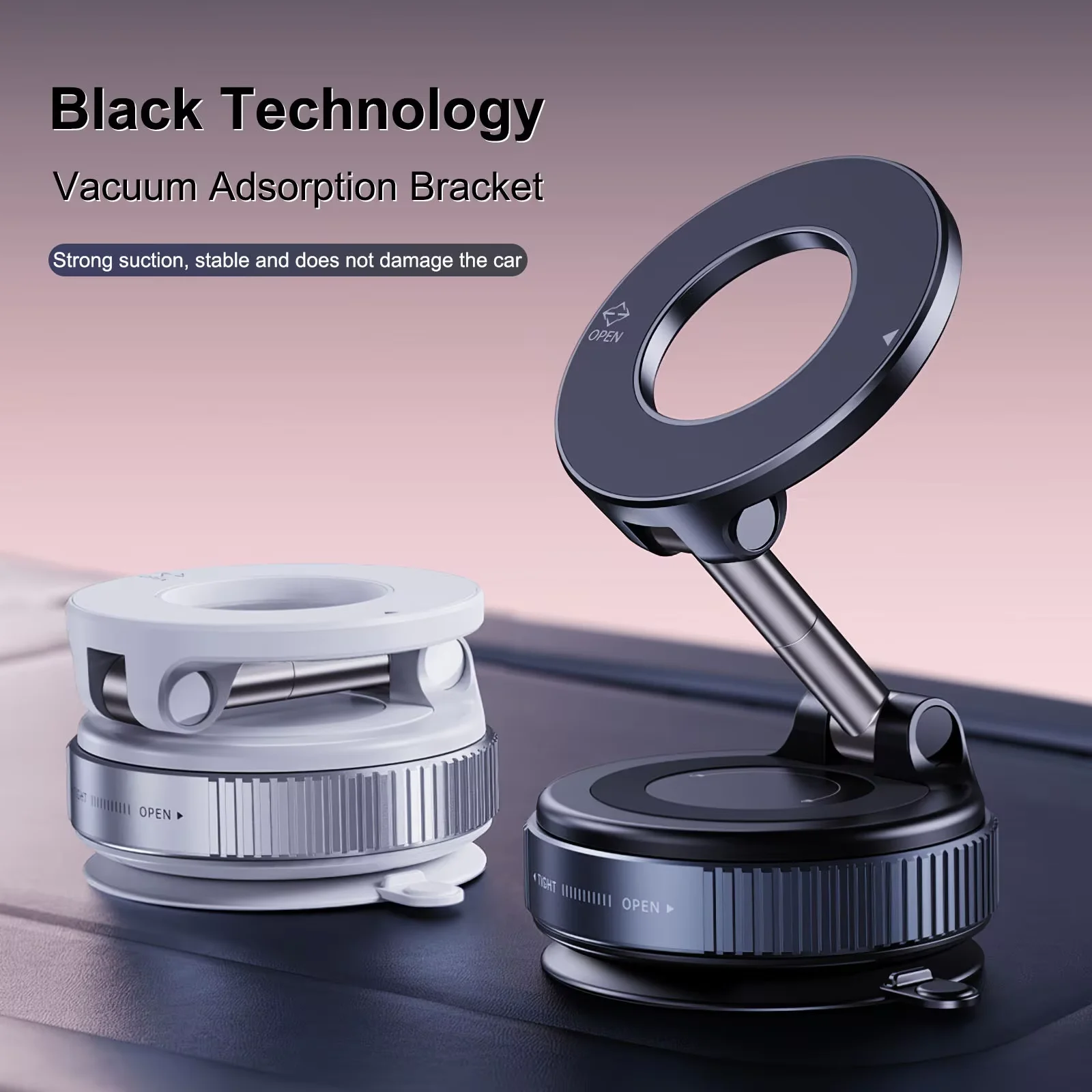 Neuer faltbarer magnetischer Autotelefonhalter mit Vakuumadsorption 2025, Saugnapf, spezieller Navigationstelefonhalter Image