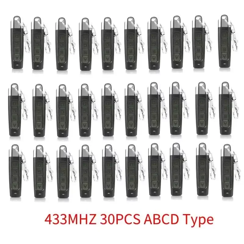 1-30PCS 433MHZ Drahtlose Fernbedienung 4 Kanal Garage Tor Türöffner Duplizierer Klon Klonen Code auto Schlüssel Image
