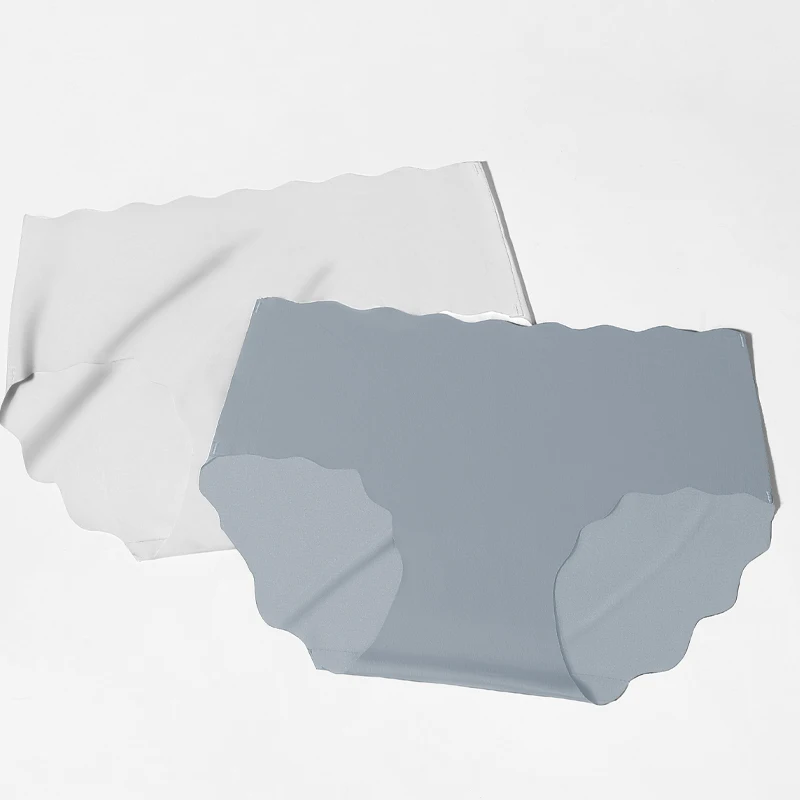 5PCS Damen-Unterwäsche aus reiner Baumwolle, einfarbiger Schritt aus reiner Baumwolle für Damen, nahtloser Komfort, Dreieckshose mit mittlerer Taille Image
