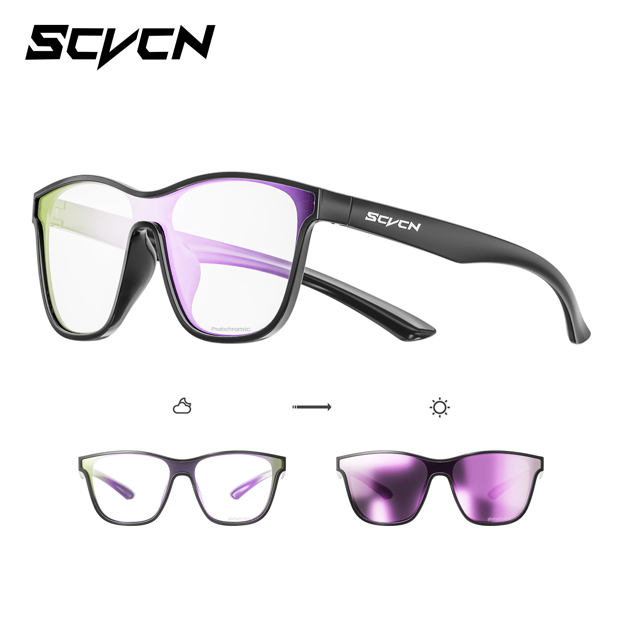 SCVCN Radfahren Gläser UV400 Polarisierte Angeln Sonnenbrille Frauen Nacht reiten Zubehör Fahrrad Männer Frau Sport Camping Image