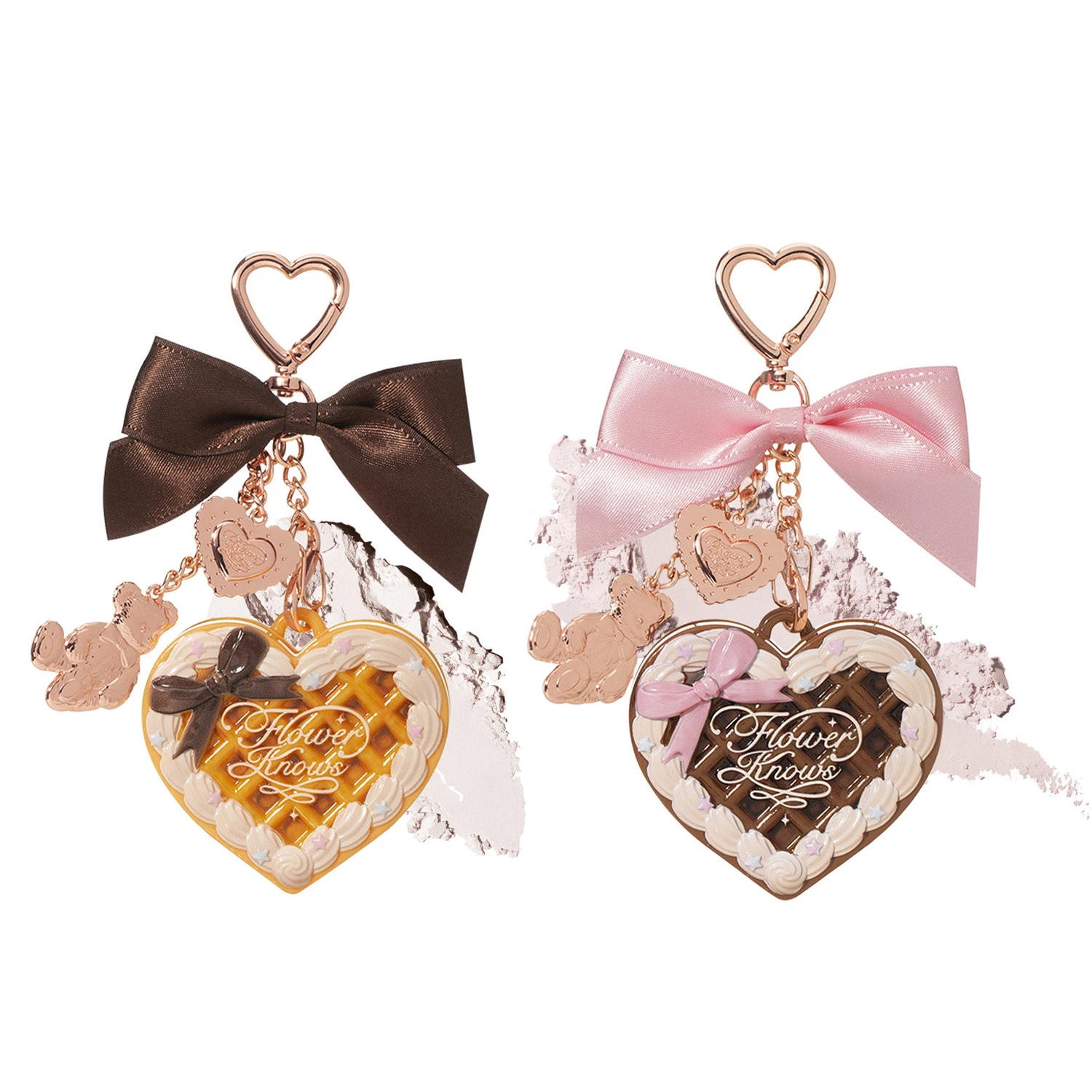 Flower Knows Sweetie Bear Mini Fixierpuder Ölkontrolle Lang anhaltendes loses Gesichtspuder Glatt Matt Makeup Puder Reisegröße Image