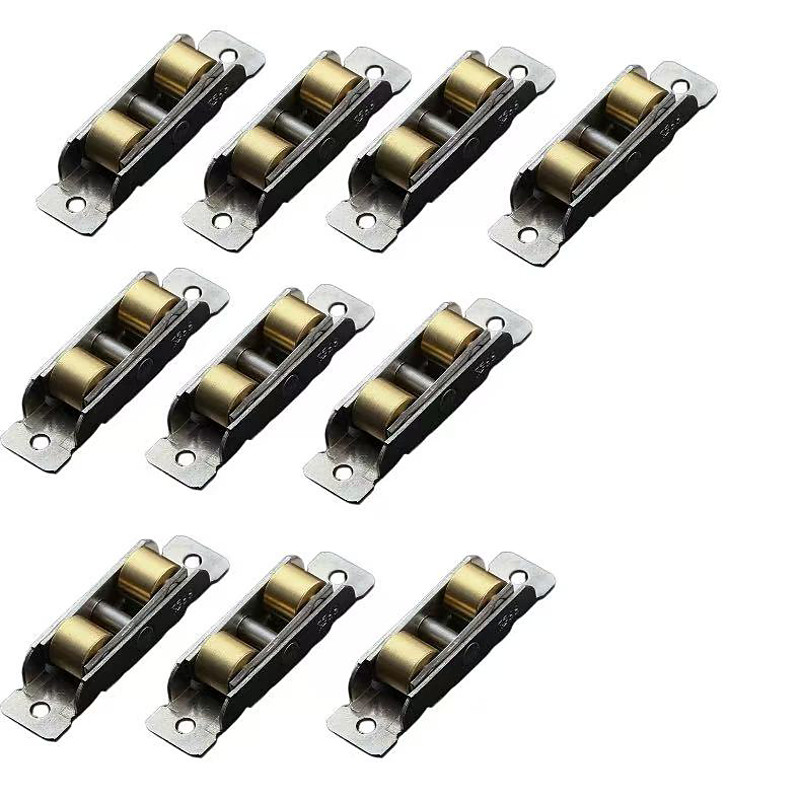 10pcs Steel Aluminum Alloy Sliding Door and Window Rollers, Stainless Steel Pulley Wheels for Track Doors and Window Tracks