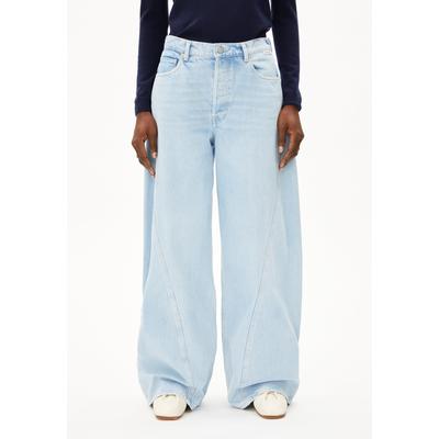 AALTHEA BARREL JEAN | Barrel Leg Mid Waist aus recycelter Baumwolle - blau (33-32) Image