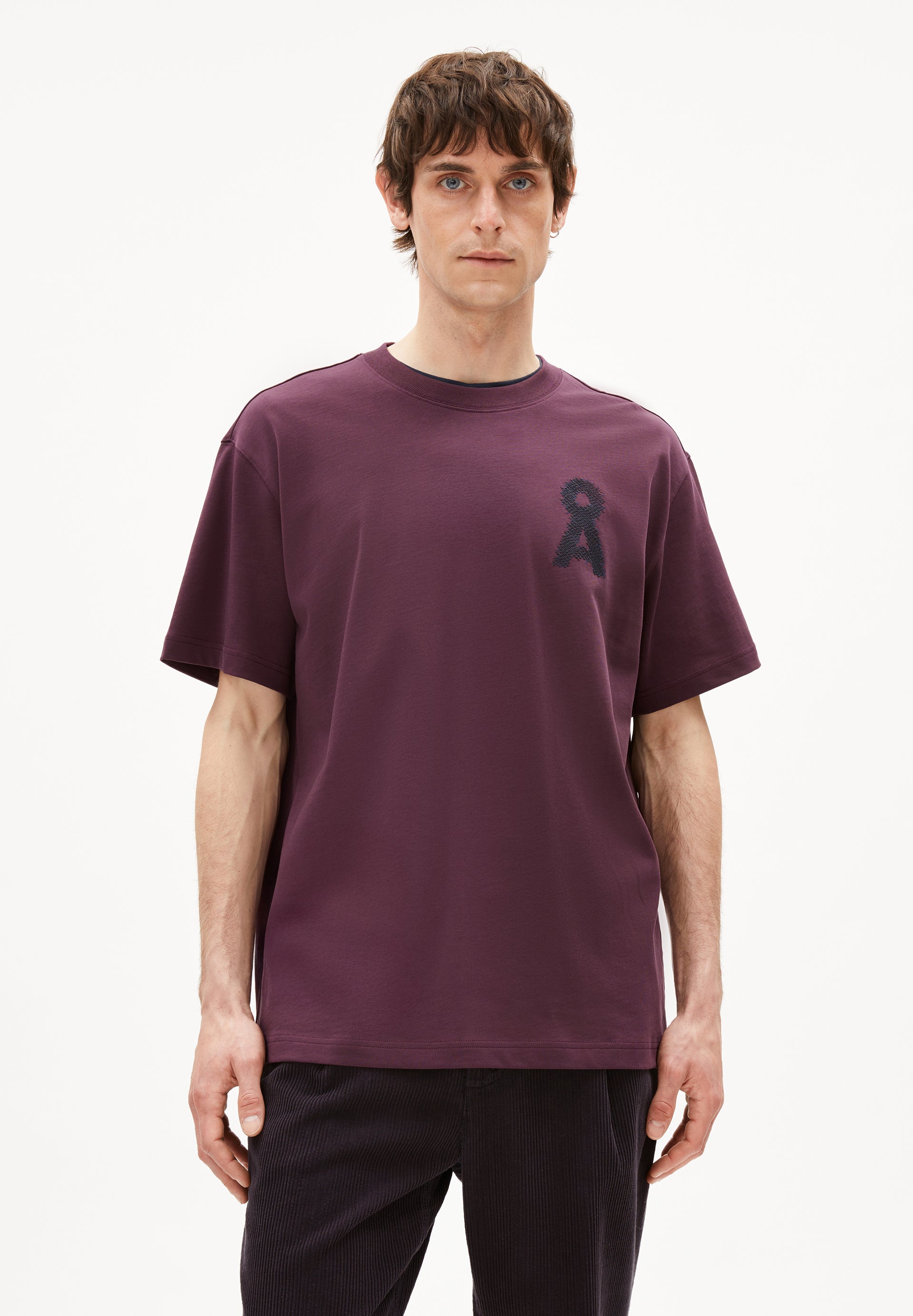 AADRU Å ZICK ZACK | T-Shirt aus Bio-Baumwolle - rot (S) Image