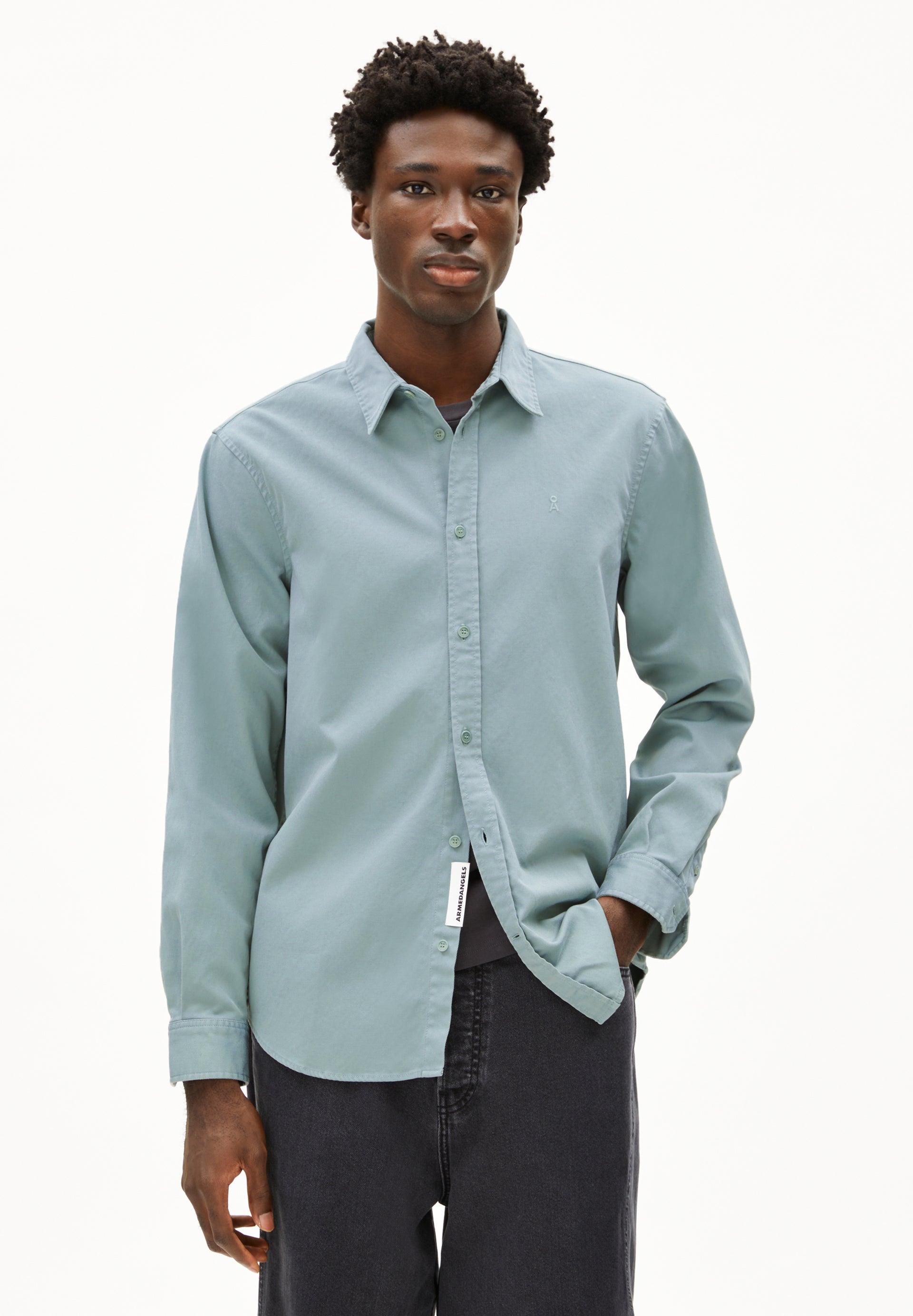 GIAALO GMT DYE | Longsleeve aus Bio-Baumwoll Mix - grün (M) Image
