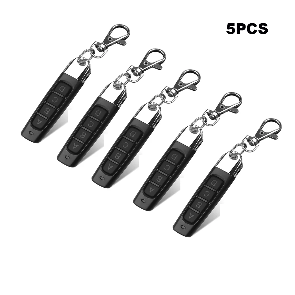 1/5PCS 433MHz Auto Copy Remote Control Electric Garage Door Opener Remote Controller Duplicator Clone Cloning Code Transmitter