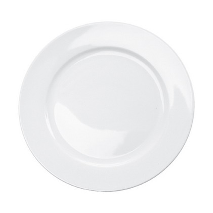 6 x Dessertteller HEIKE, Durchmesser: 19cm, uni weiss, Caterado Porzellan. Image