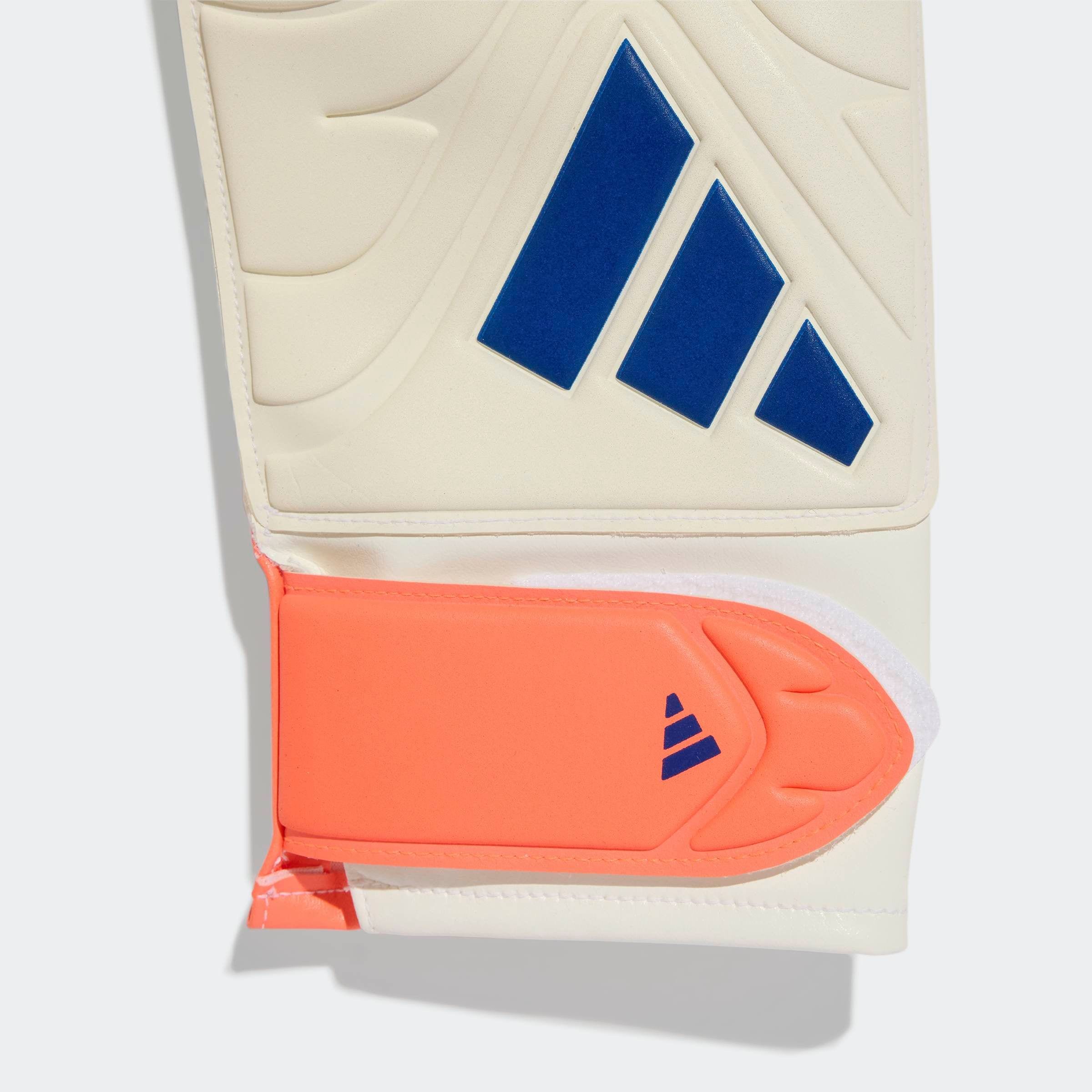 Torwarthandschuhe ADIDAS PERFORMANCE "COPA GL CLB", Herren, Gr. 11, sanftes weiß, lucid blau, signal coral, Sportlich, Handschuhe