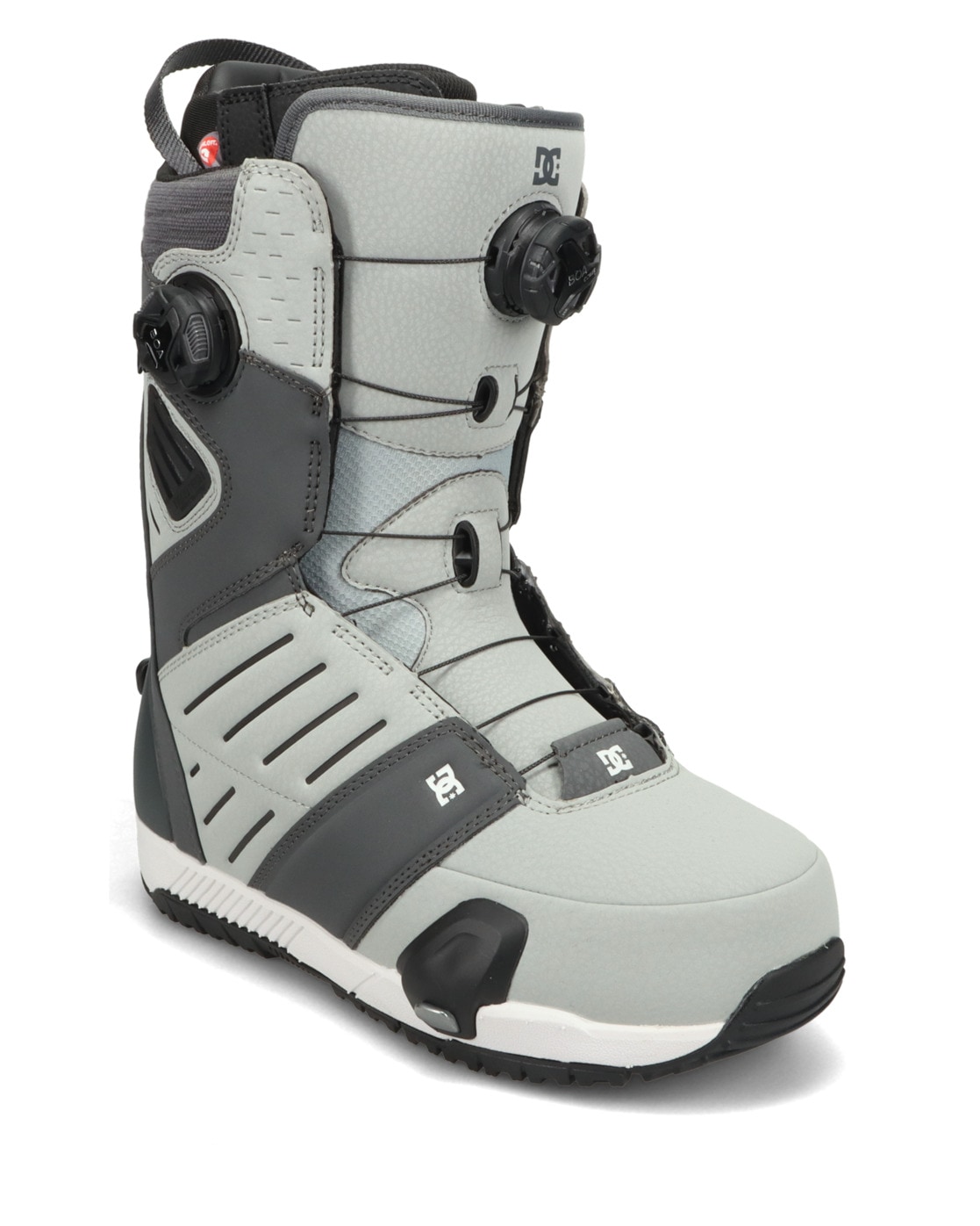 Snowboardboots DC SHOES "Judge Step On" Gr. 11,5, grau (dunkelgrau, grau), Schuhe, Herren, 11,5(45), Obermaterial:95.23% Synthetikmaterial, 4.77% Textil;