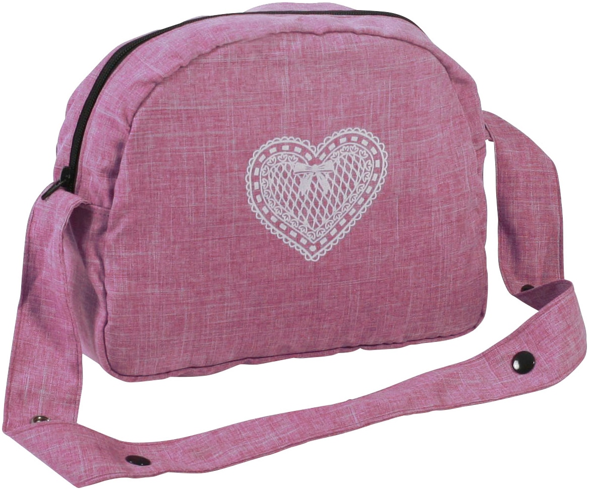 Puppen Wickeltasche CHIC2000 "Jeans Grey", pink (jeans pink), Puppenausstattungen, KinderB:29cm H:22cm T:9cm, Polyester, B:29cm H:22cm T:9cm