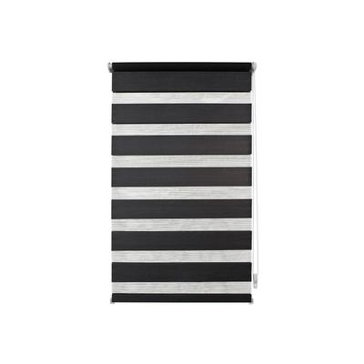 Doppelrollo LIEDECO "Klemmfix-Duo-Rollo" Gr. 4, grau (anthrazit), B:80cm H:160cm, Polyester, Rollos, 1 Stück Image