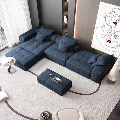 Oversized Convertible Sectional Sofa Sleeper, 6 PCS DIY Combination Modular Tufted Couch, No Assembly Required