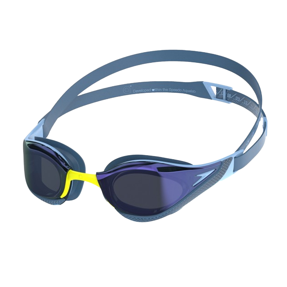 Speedo Unisex Erwachsene Fastskin Pure Focus Spiegel-Schwimmbrille (Blau)