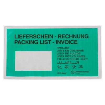 WIHEDÜ Dokumenten- und Lieferscheintasche »Pergamin« Lieferschein - Rechnung DIN lang, 24x13.5 cm Image