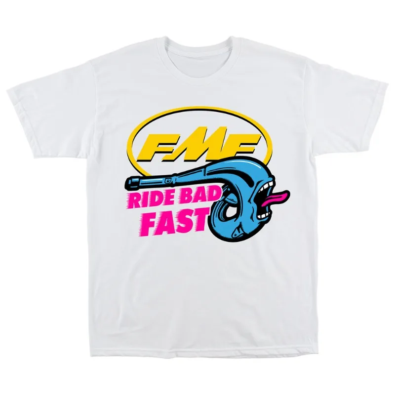 FMF Ride Bad Fast Racing T-Shirt hommes femmes coton t-shirts à manches courtes marque de luxe T-shirt rétro Streetwear Y2k hauts hommes T-shirt