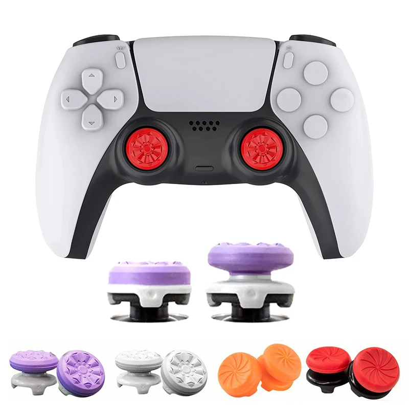 2 Teile/satz Videospiele Silikon Daumen Grip Für PS4 PS5 Playstation Für FPS Joystick Booster Kappe Video Spiel Controller Zubehör