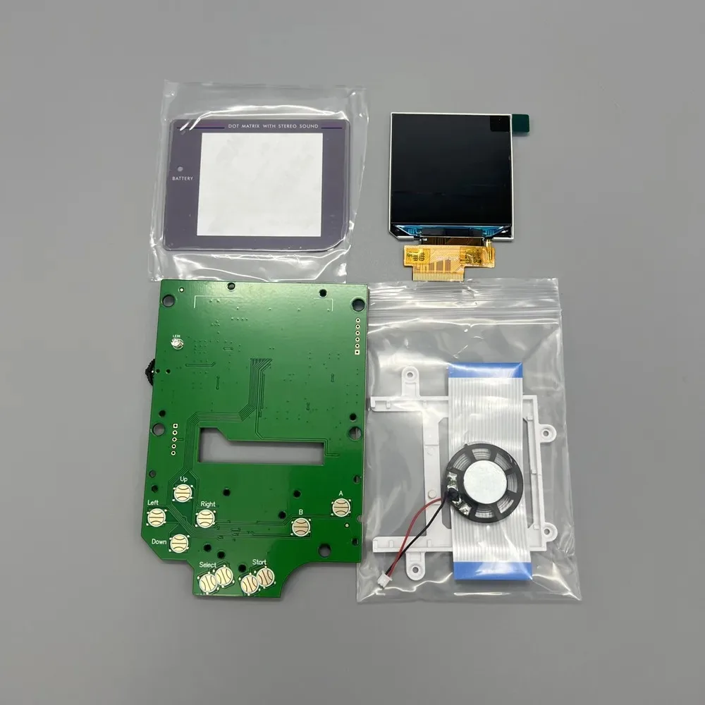 2,45-Zoll-GB-DMG-LCD-Bildschirm-Kits für Gameboy IPS, Originalgröße, hohe Helligkeit, Bildschirm für GB DMG, IPS-Gaming-Bildschirm, kein Schnitt erforderlich Image