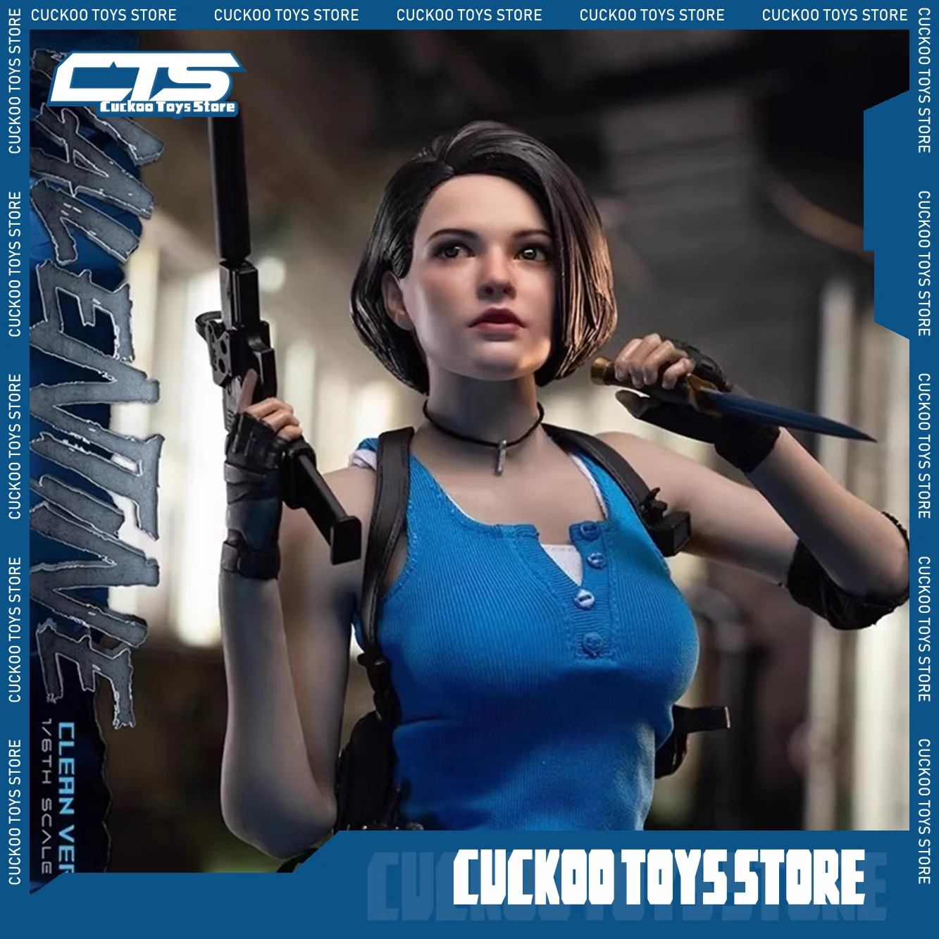 Auf Lager Original Swtoys Valentine Fs072/073 1/6 Jill Valentine Actionfigur Modell Spielzeug 12-Zoll-Sammlung Szene Dekoration Spielzeug Image