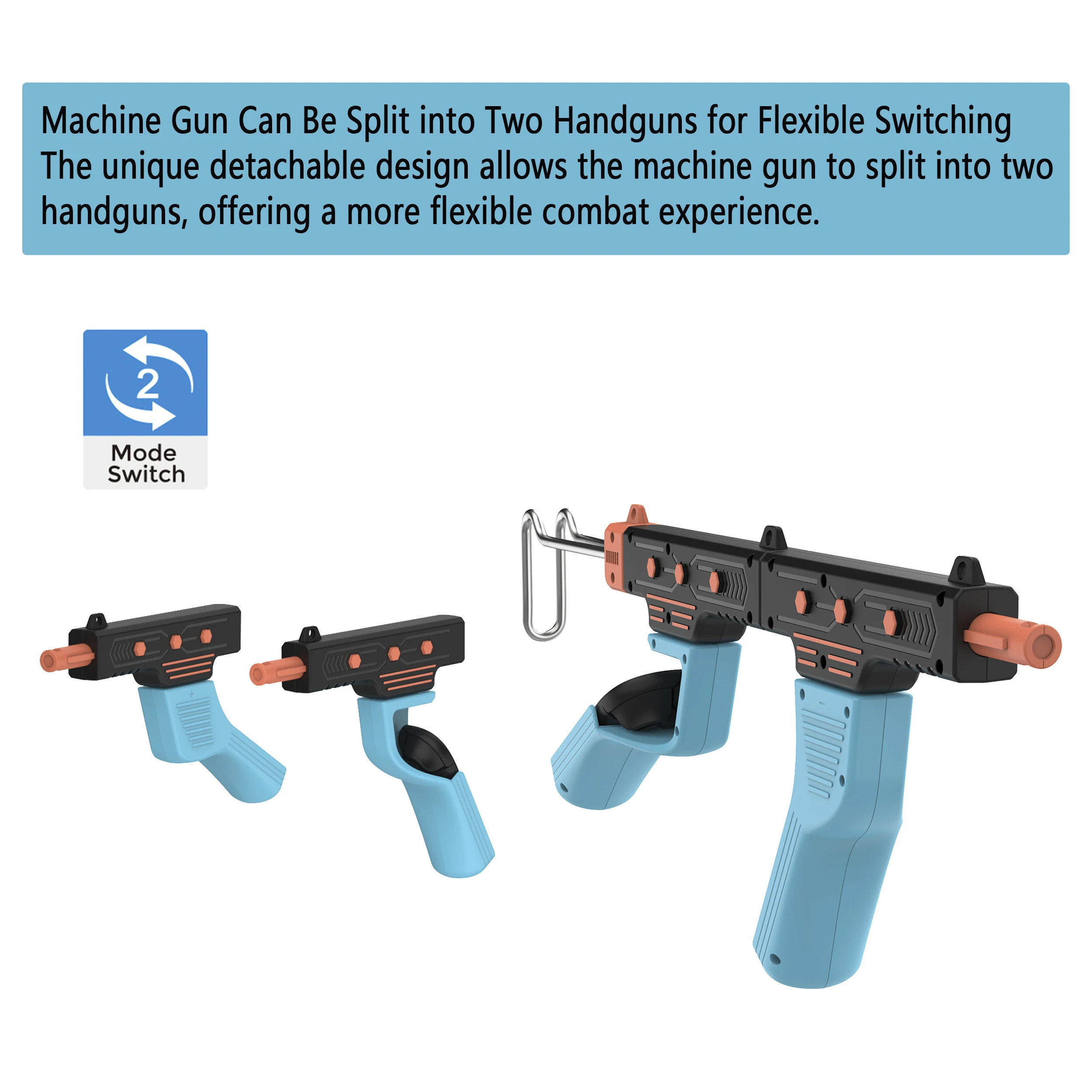 Schießspiel Gun Stock Grip für Switch 2/Switch/Switch OLED-Konsolen TNS-5175 für links und rechts Joy-Con Image
