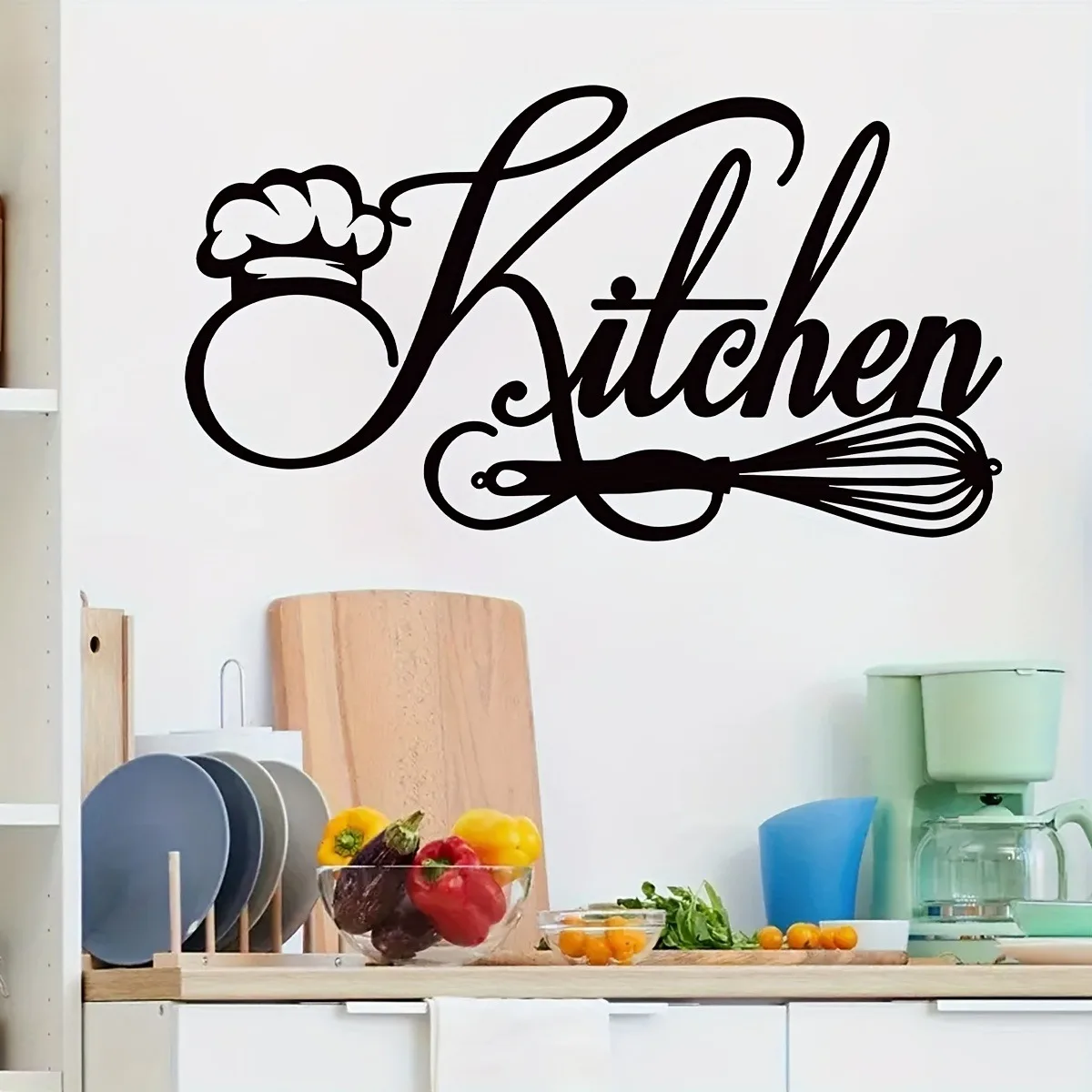 Küche Wandaufkleber Aufkleber abnehmbare Vinyl Wandbild Poster für Toilette Aufkleber Vinyl Wandtattoo
