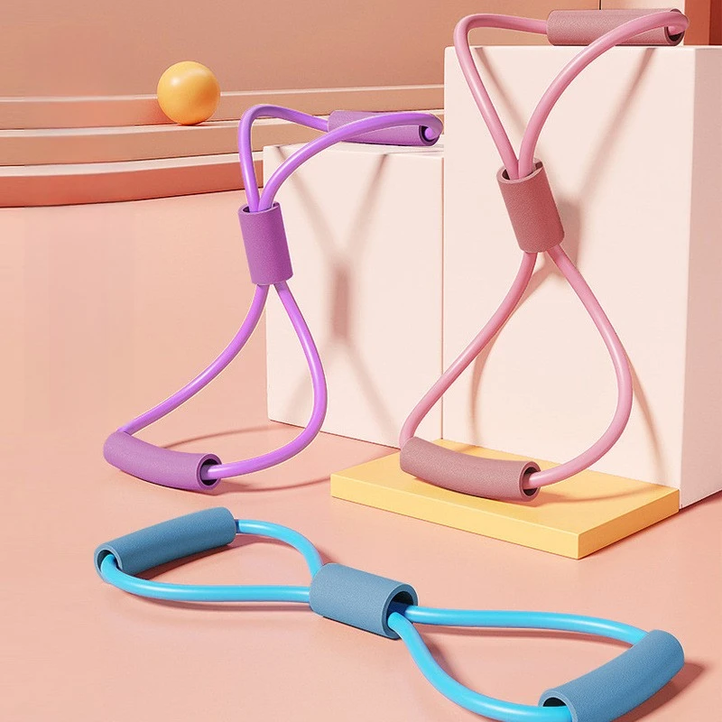 8-förmiges Seil, Widerstandsband, Rücken, Schönheit, Yoga, Trainingsausrüstung, elastischer Schlauch, Brust-Expander-Band, Damen-Rücken-Fitness-Werkzeug, solide