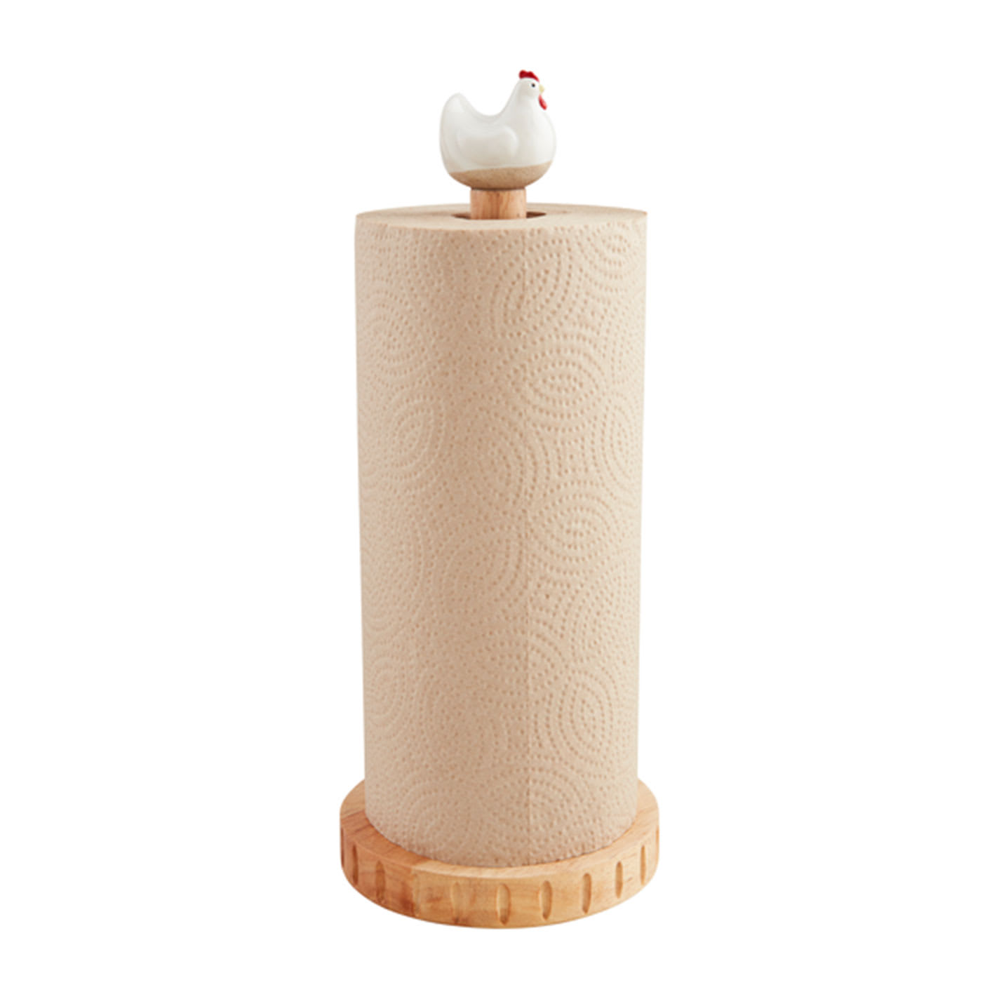 Mudpie Natural Chicken Topped Paper Towel Holder - NOSZ - From Cavender's
