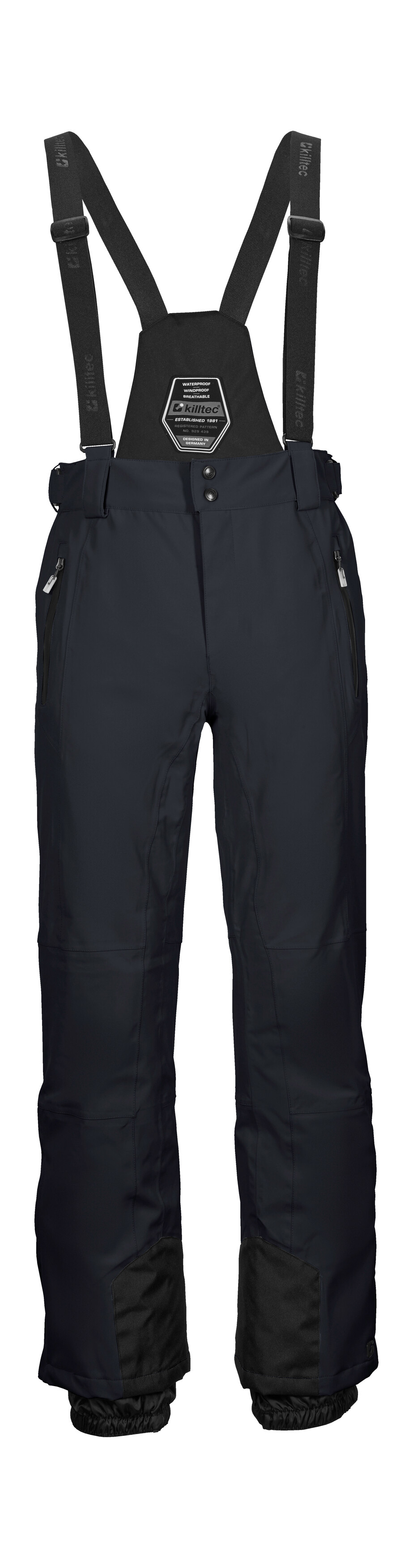 Skihose KILLTEC "KSW 100 ENOSH LG MN SKI PNTS", Herren, Gr. 122, Langgrößen, schwarz, Oberstoff: 100% Polyester, Futter: 100% Polyester, Füllung: 100% Polyester (recycelt), Hosen, Langgröße, wasserdicht, atmungsaktiv, Kantenschutz, abnehmbare Träger Image