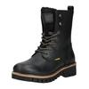 Schnürstiefelette CAMEL ACTIVE "camel active Stiefelette Leder", Damen, Gr. 40, schwarz, Leder, casual, Schuhe