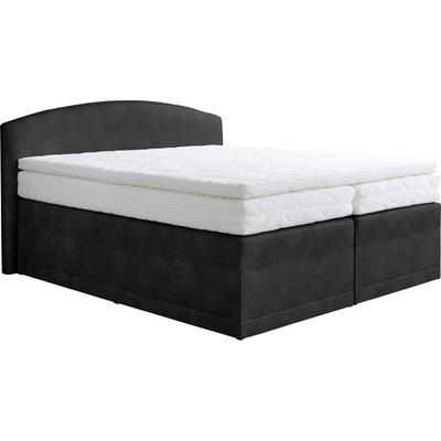 Boxspringbett, schwarz, B:215cm L:210cm, WESTFALIA SCHLAFKOMFORT, Komplettbetten Image