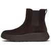Plateaustiefelette FITFLOP "F-MODE", Damen, Gr. 36, braun (dunkelbraun), Veloursleder, elegant, Schuhe, Boots, Chunky Boot mit Plateausohle