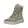 Schnürstiefelette LEGERO "Legero Stiefelette Nubukleder", Damen, Gr. 42, grün (hellgrün), Nubukleder, casual, Schuhe