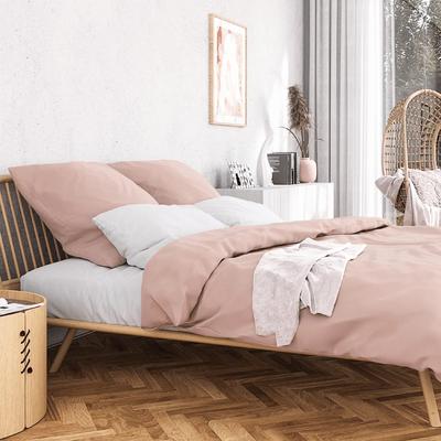 Bettwäsche WOLKENFELD "Wolkenfeld Sommer Bettwäsche Mako-Satin Baumwolle", rosa, B/L: 155cm x 200cm, , Mako-Satin, B/L: 80cm x 80cm, Mako-Satin, Obermaterial: 100% Baumwolle, Bettwäsche, 135x200 cm, 155x220 & Übergrößen I inkl. Kissenbezüge 80x80 Image