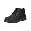 Schnürstiefelette PIUS GABOR "Pius Gabor Stiefelette Leder", Herren, Gr. 45, schwarz, Leder, casual, Schuhe
