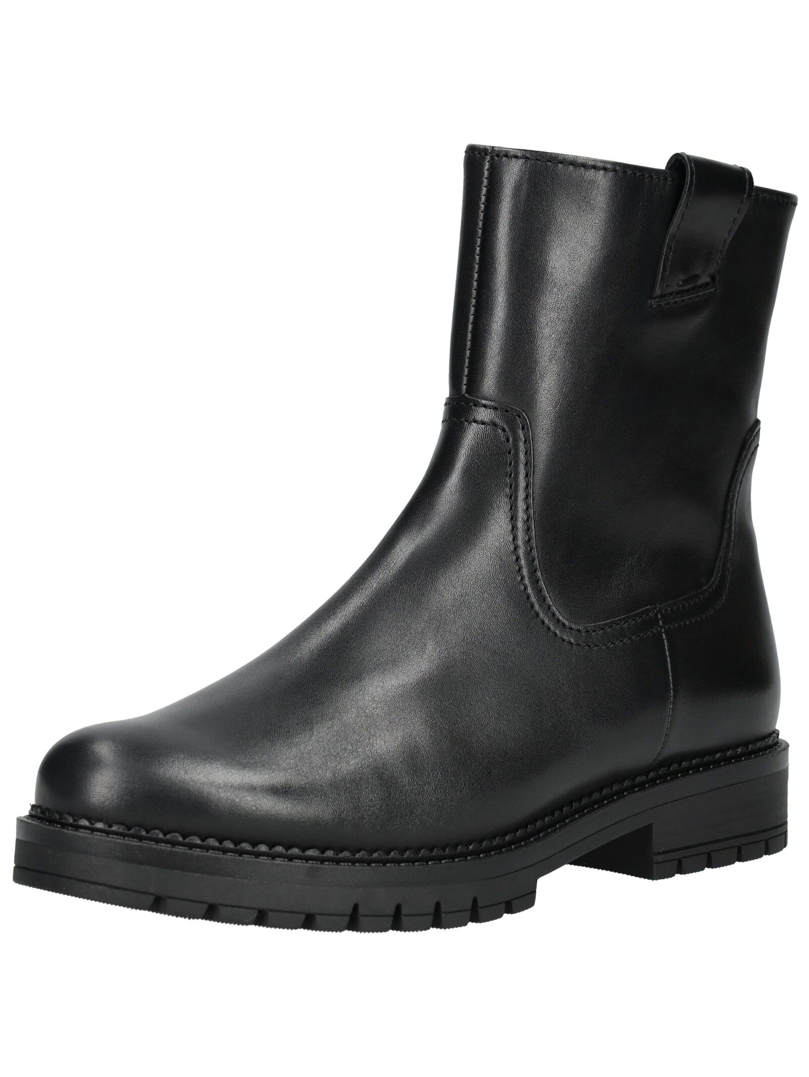 Stiefelette GABOR COMFORT "Gabor Comfort Stiefelette Leder", Damen, Gr. 37, schwarz, Leder, Schuhe Stiefelette