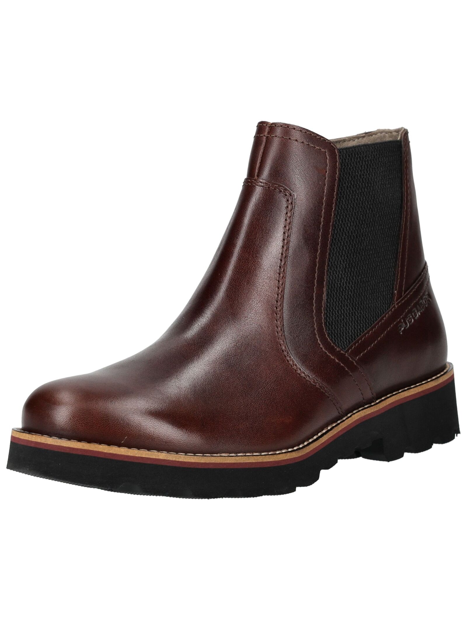 Stiefelette PIUS GABOR "Pius Gabor Stiefelette Glattleder", Herren, Gr. 44, mahagony, Glattleder, Schuhe Image