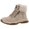 Winterboots TOM TAILOR, Damen, Gr. 38, beige, Lederimitat, Textil, casual, Schuhe, Winterboots, Schnürboots mit TEX-Membrane