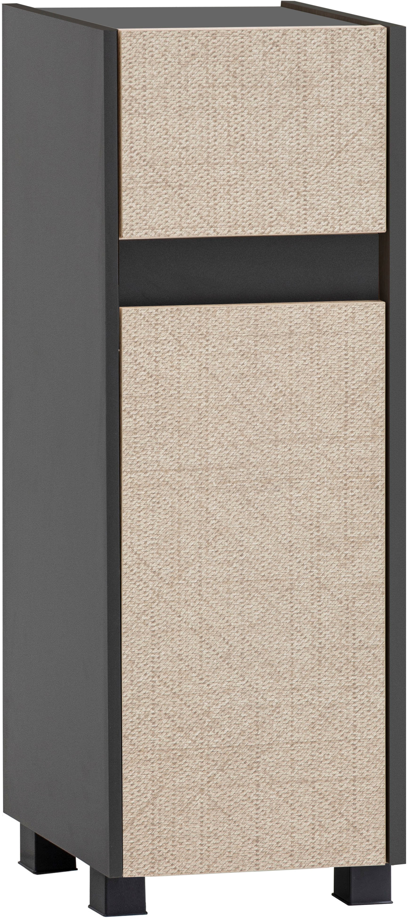 Unterschrank SCHILDMEYER "Sander, Breite 30,2 cm", anthrazit, canasta, B:30,2cm H:84,8cm T:33cm, FSC-zertifizierter Holzwerkstoff, Schränke, Made in Germany Image
