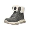 Schnürstiefelette TOM TAILOR "Tom Tailor Stiefelette Lederimitat/Textil", Damen, Gr. 42, grau (coal), Lederimitat, Textil, casual, Schuhe