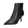 High-Heel-Stiefelette STEVE MADDEN "STEVE MADDEN Stiefelette Leder", Damen, Gr. 38, schwarz, Leder, elegant, Schuhe