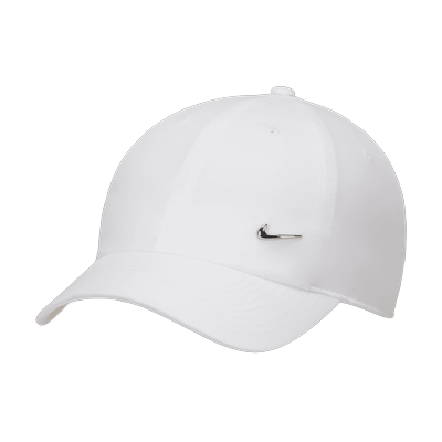 Baseball Cap NIKE SPORTSWEAR "U NK DF CLUB CAP U CB MTSWSH L", Herren, Gr. L, weiß (weiß, metall), Obermaterial: 100% Polyester, sportlich, Caps Image