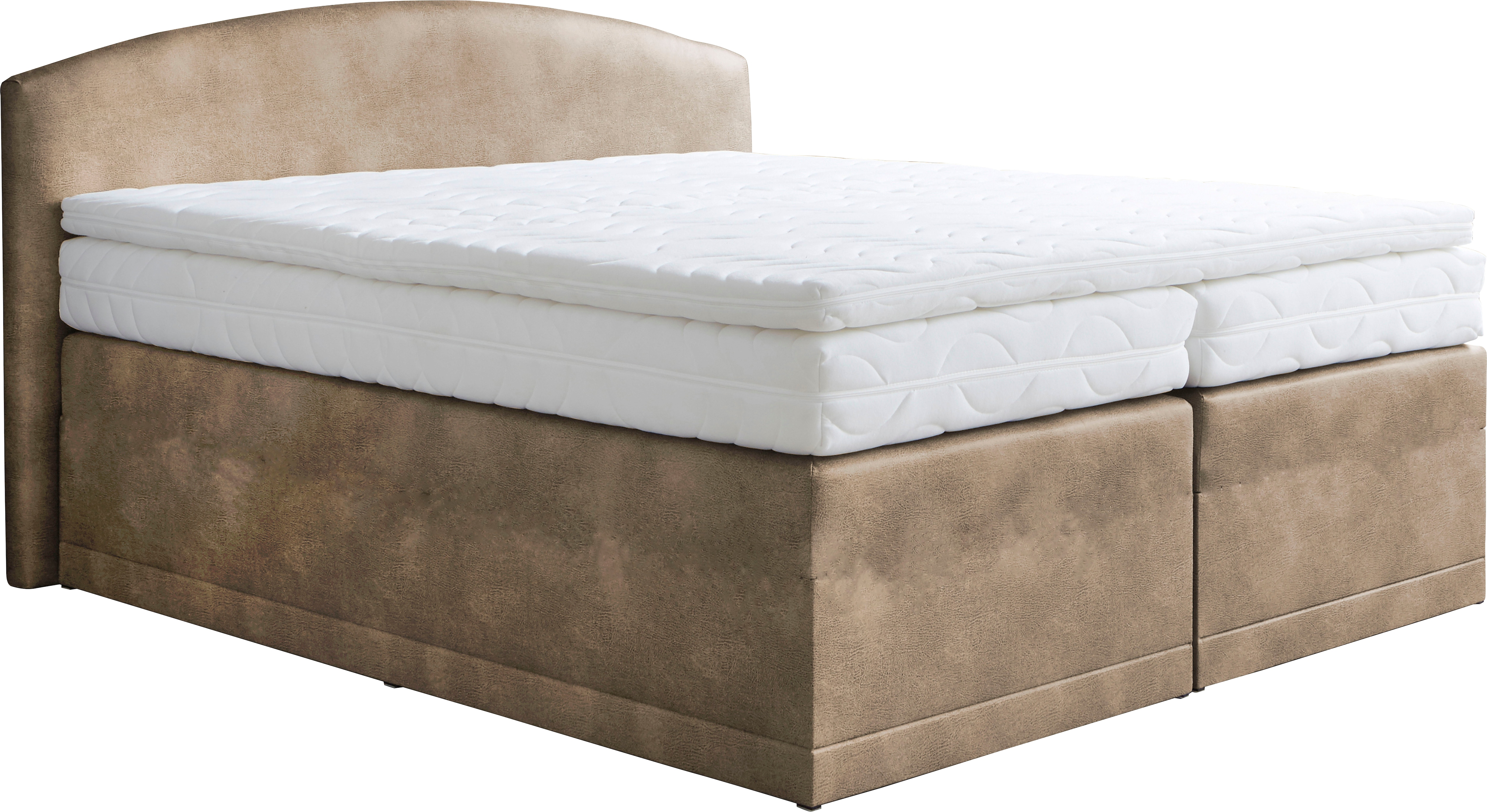 Boxspringbett, beige, B:195cm L:210cm, WESTFALIA SCHLAFKOMFORT, Komplettbetten Image